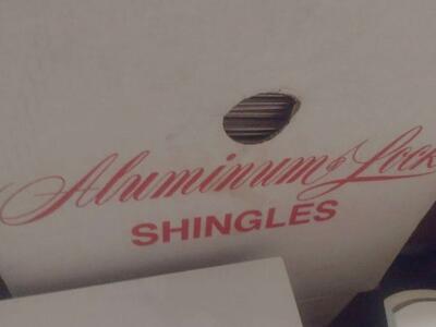 Aluminum lock shingles $250 a box