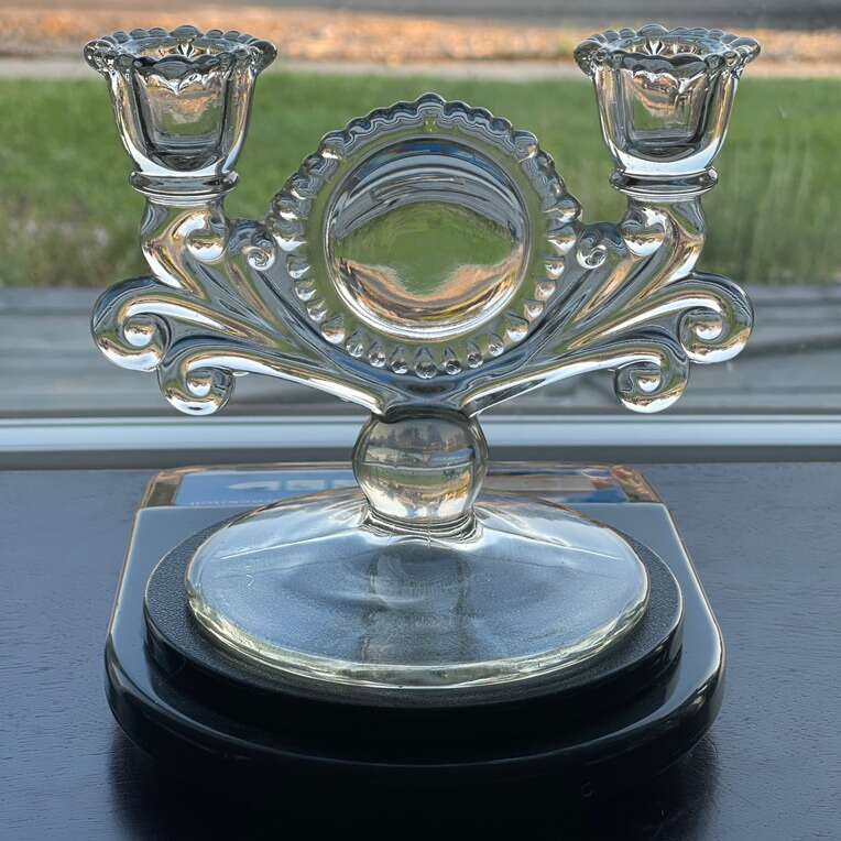 Vintage Paden City Etched Baby Orchid Pair 1930’s