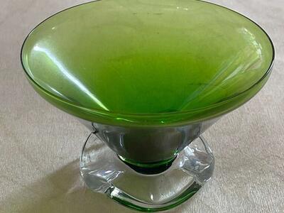 Burple Inspirations Anchor Hocking Green Glass