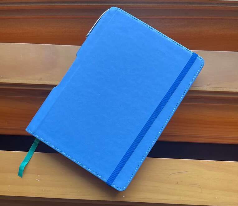 aubagio journal - College Ruler Hardcover Notebook