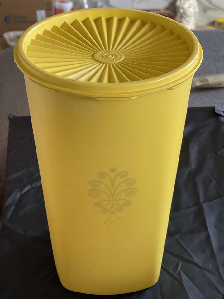 Vintage Tupperware Servalier 10.5 Tall Canister