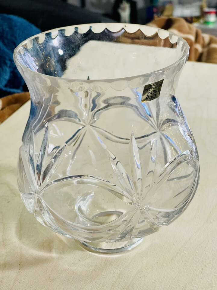 CRYSTAL LAMP CHIMNEY/SHADE 24% lead crystal