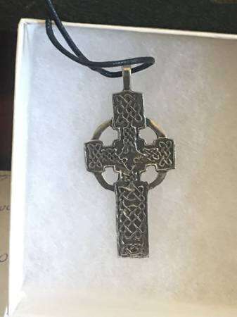 2x1x.25 New celtic design cross necklace pendant jewelry statue sculpture