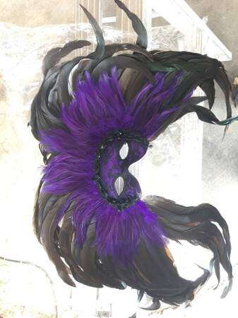 22x17x2 New purple mardi gras carnivale mask halloween costume carnival mask