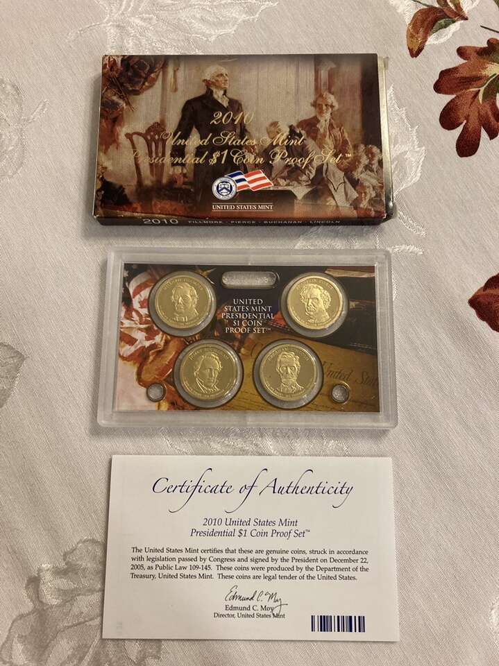 2010 U.S. Mint Presidential $1 Coin Proof Set