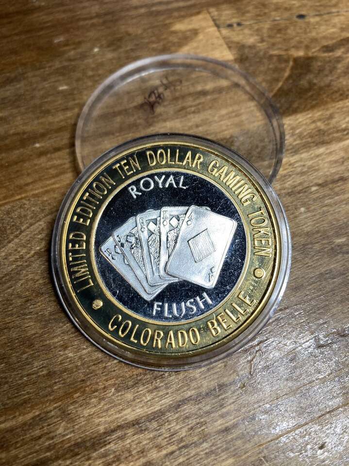 Limited Edition Colorado Belle Gaming Token with .999 Pure Silver Center