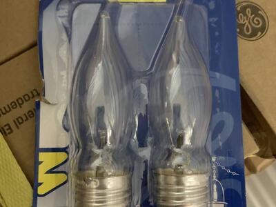GE 40W A15 light bulbs