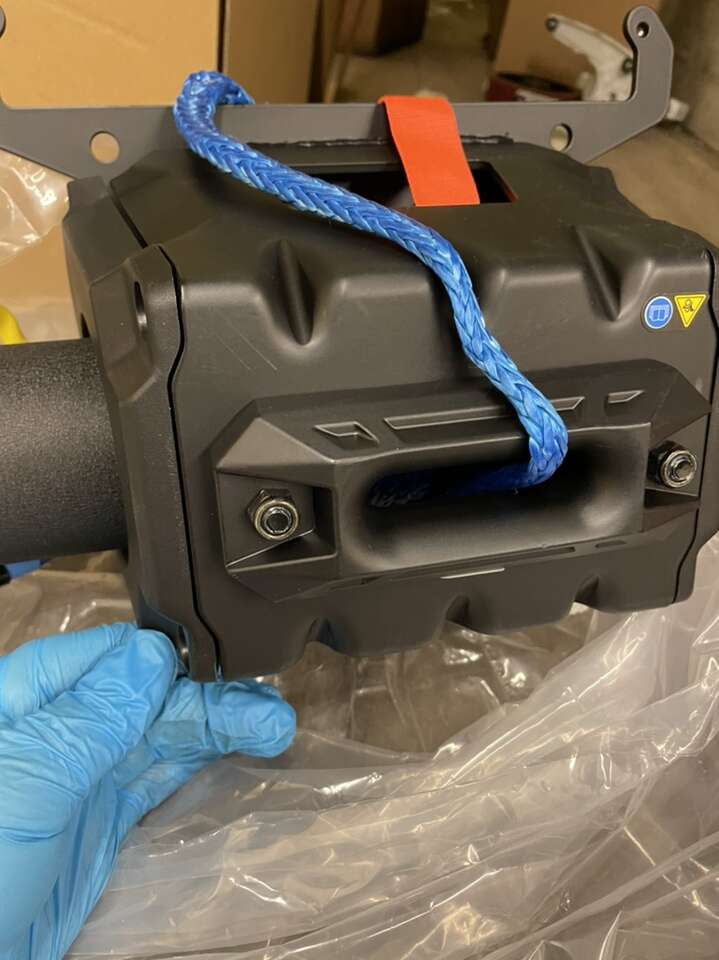 Polaris Ranger Rear Cage Cargo Box Winch