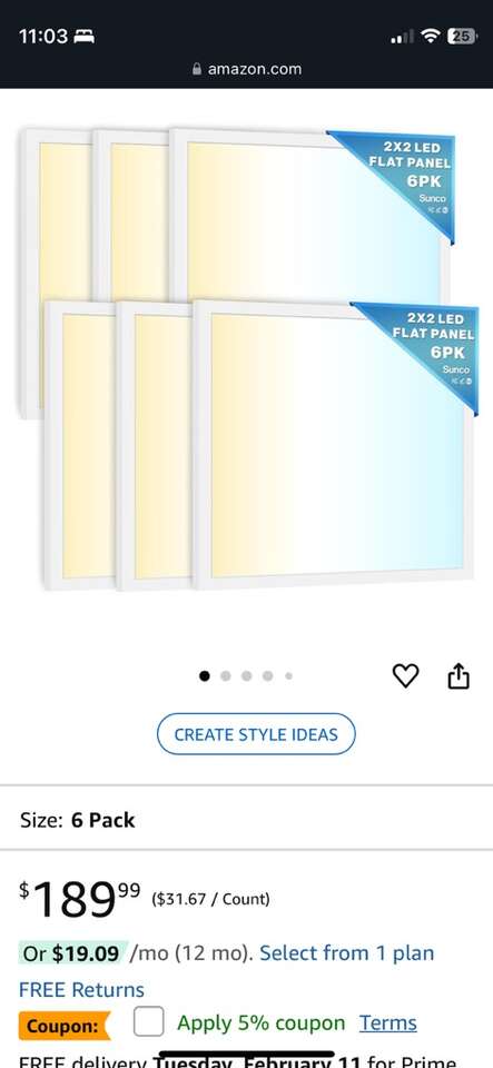 2x2 LED Flat Panel Lights