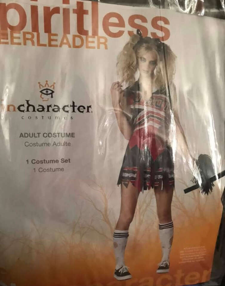 Spiritless cheerleader Halloween costume