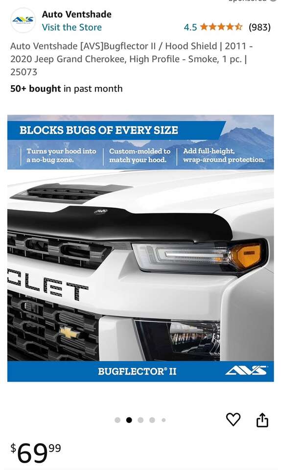 Auto Ventshade Bugflector ll / Hood Shield