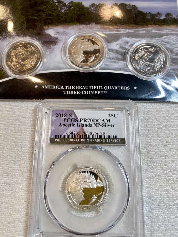 2018 Apostle Islands NP (4) Four Coin Lot