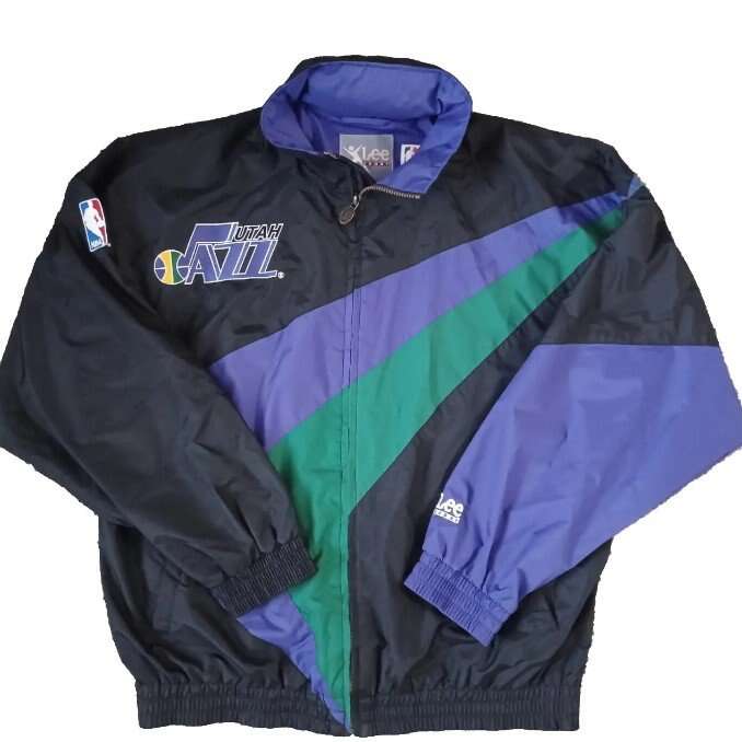 Vintage Rare Lee Sport NBA Utah Jazz Starter