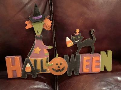Wooden Halloween Sign