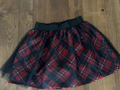 Girls Disney Minnie Mouse Plaid Skirt M 7/8