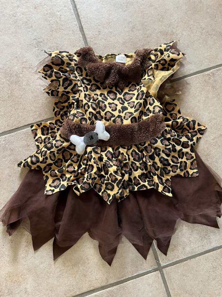 Girl’s Cave Girl Or Pebbles From Flintstones 3T