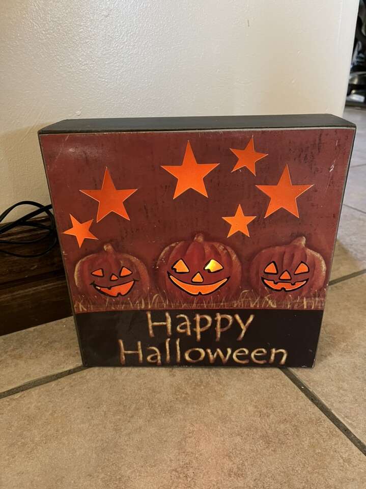 Happy Halloween Light Up Decoration