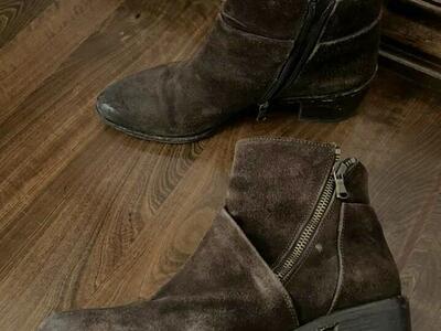 Ron White Brown Leather Boots Size 9