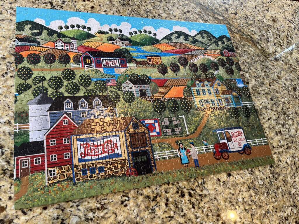 Pepsi-cola 550 piece puzzle Pepsi valley farm
