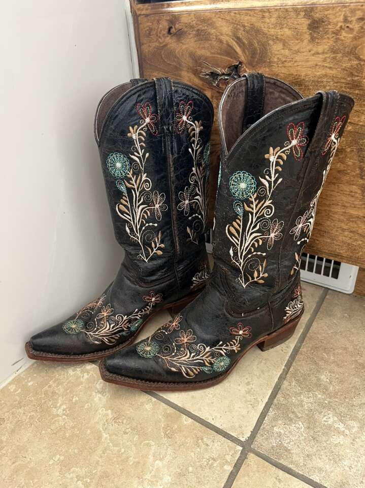 Womens Pecos Bill Cowboy Boots Size 9