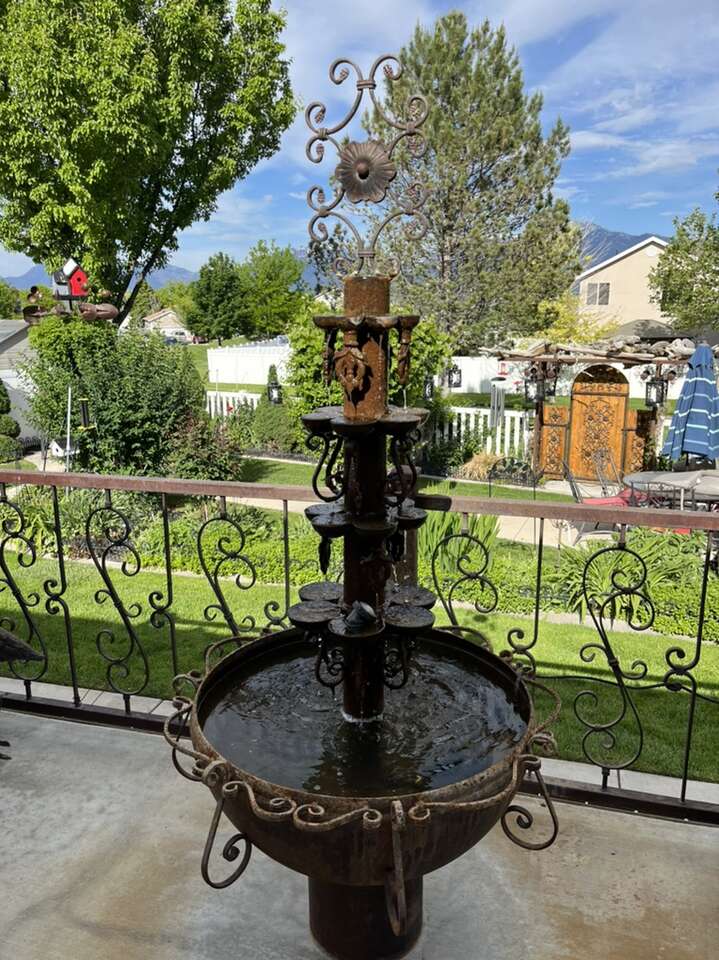 Tall All Metal Water Fountain