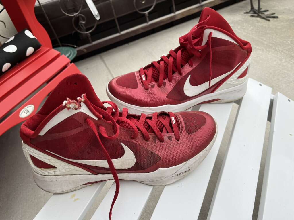 Mens Nike Zoom Red High tops Size 13