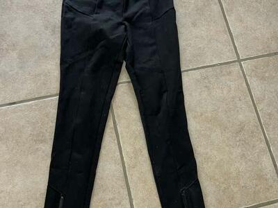 Guess brand black pants with zippers size small