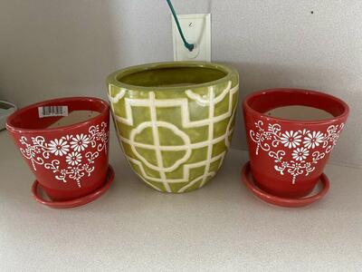 Super Cute New Pots $15 Each