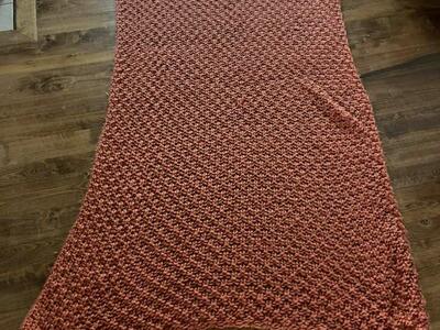Orange threshold blanket 67X38 cute!