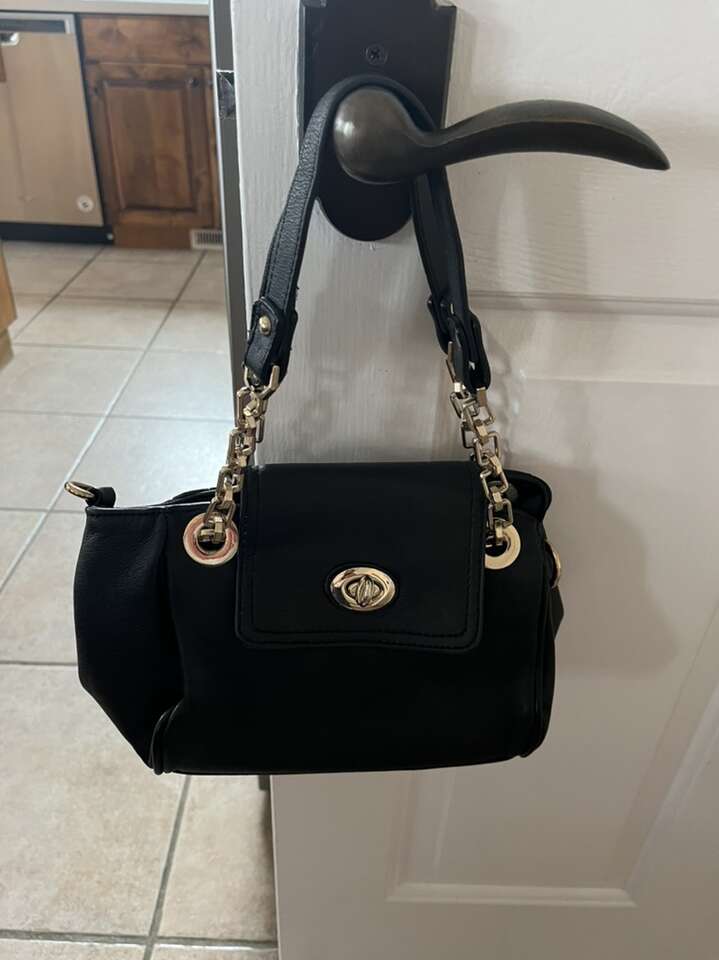 Small Handbag Black With Gold