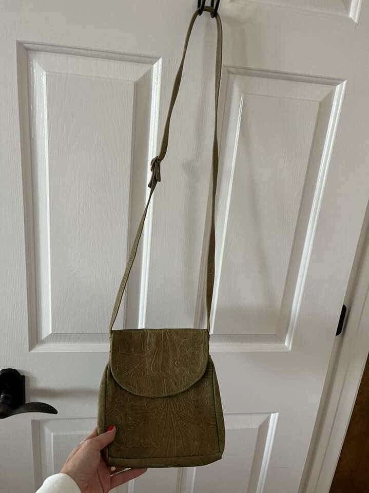 Crossbody Leather Embossed Bag