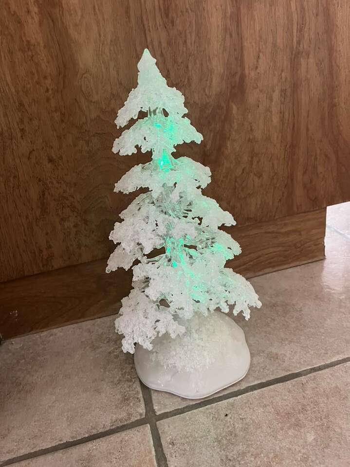 Crystal Looking Tree Battery Operated