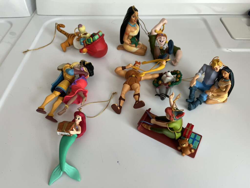 Disney Grolier Set Of 9 Ornaments