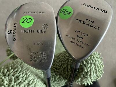 Adams Tight Lies 19*, & Air Assault 24*