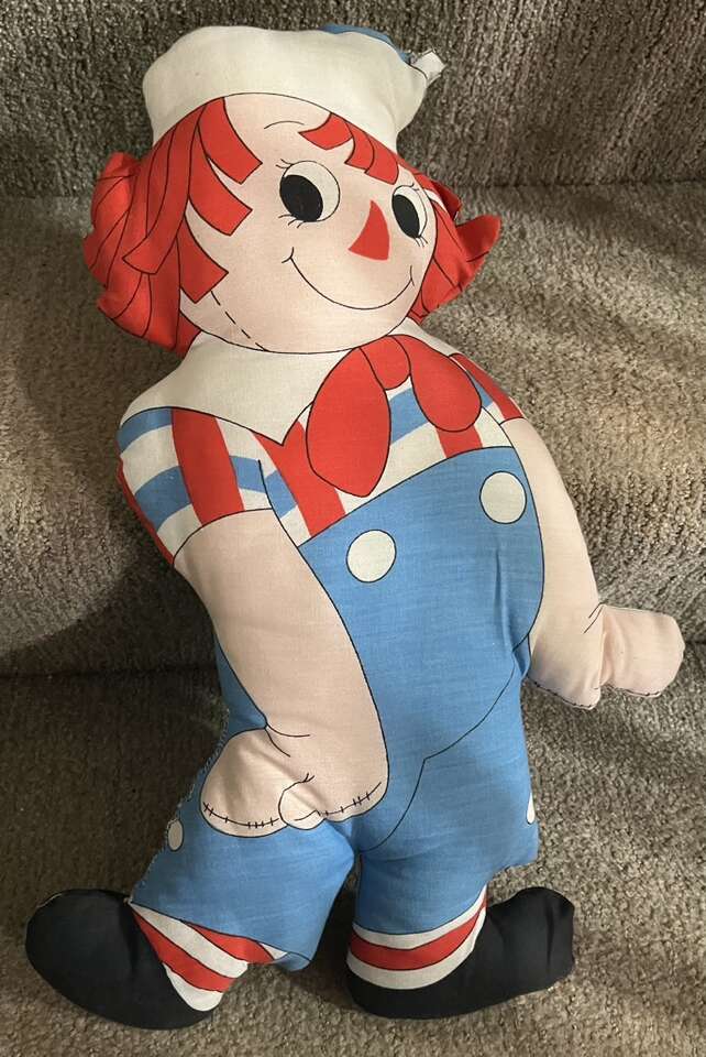 Vintage Raggedy Andy Pillow 1976