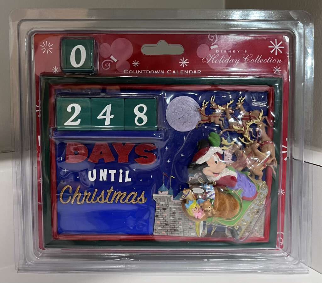 Mickey Countdown To Christmas Picture Frame