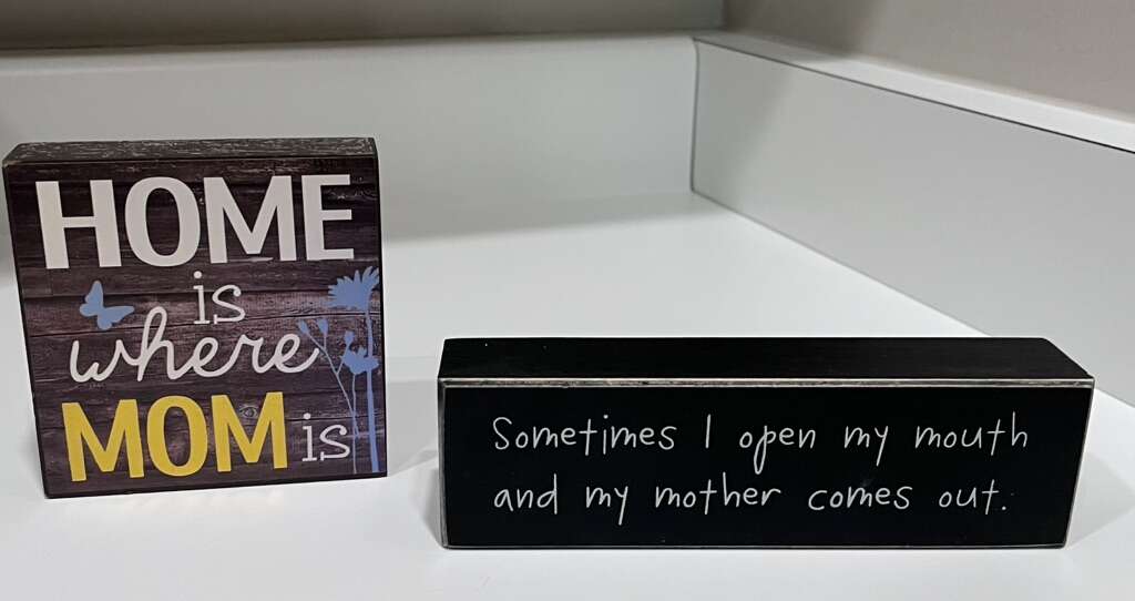 Home & Mother Small Signs