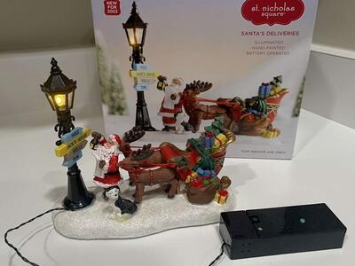 SANTA'S DELIVERIES FIGURINE