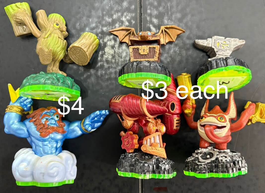 Skylander Figures, Games, And Extras