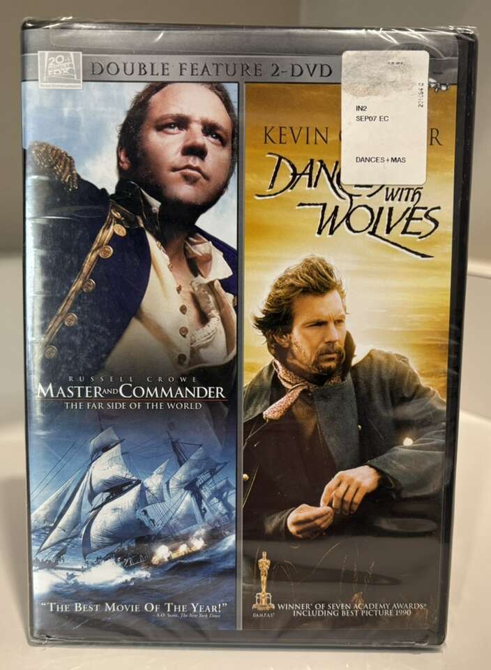 New Dances with Wolves, Master and Commander Dvd