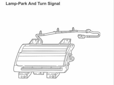 2018-2022 Jeep Wrangler Gladiator OE Front Left Park Turn Signal Lamp 68307245AF