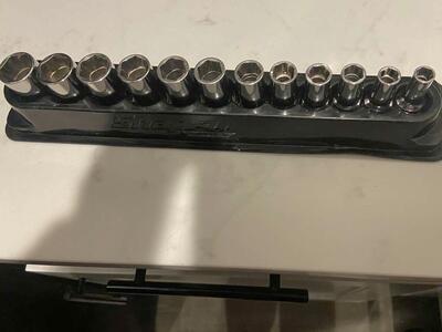 12 pc 3/8" Drive 6-Point Metric Flank Drive® Xtra Semi-Deep Socket Set (8-19 mm)