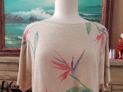 Large sweater boat neck