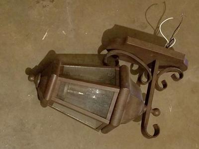 Beautiful bronze outdoor wall lamp