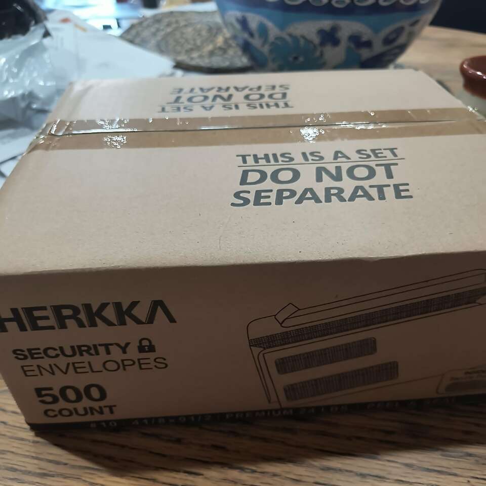 500 pack SELF Seal Security Envelopes