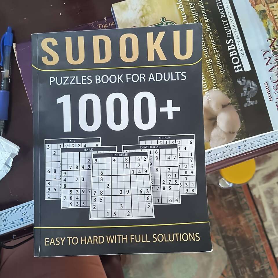 sudoku puzzles book for adults 1000+