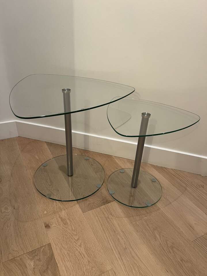Glass Accent Tables Nesting Style