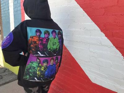 Beatles Upcycle New Hoodie Unisex S/M/L/XL