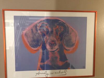 Andy Warhol Dachshund Dog Rare Pop Art