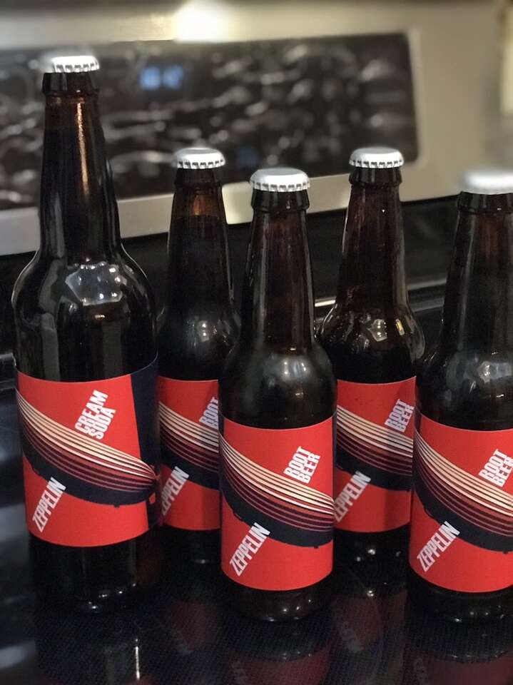 Brewery Set Of Homemade Drinks Bottles & Capper